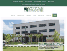 Tablet Screenshot of plaqueminesmedicalcenter.com